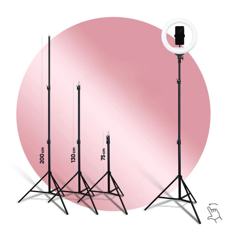 رینگ لایت پی نت مدل LJJ-33 RGB سایز ۱3 اینچ به همراه سه پایه — تصویر ۴