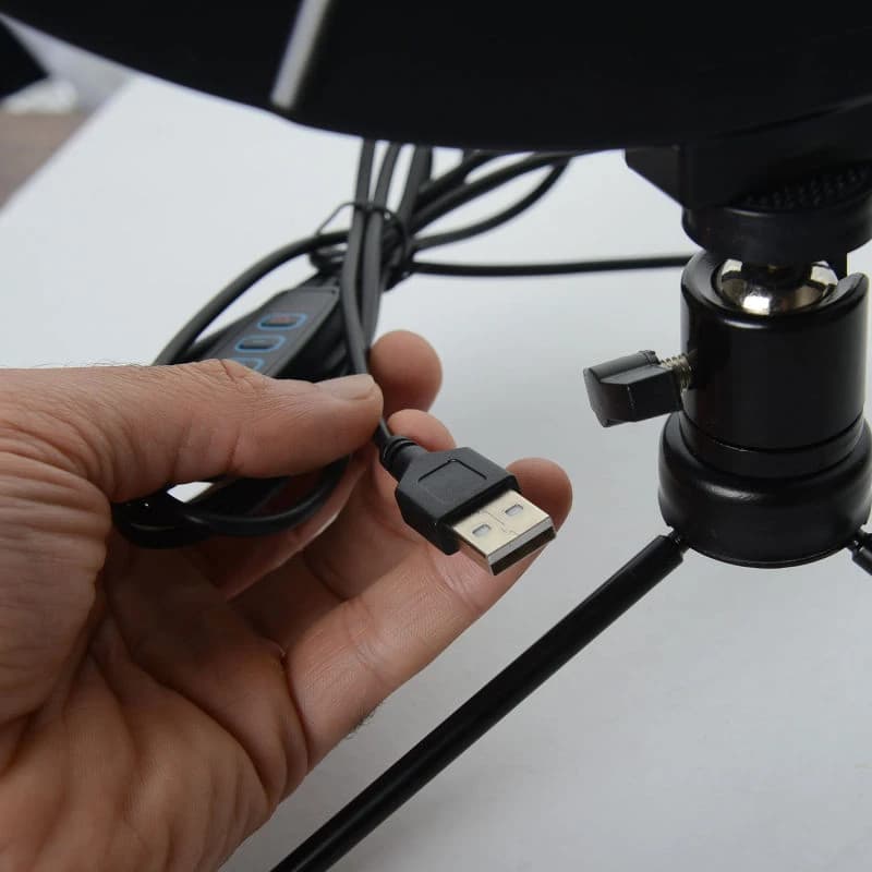 رینگ لایت پی نت مدل LJJ-33 RGB سایز ۱3 اینچ به همراه سه پایه — تصویر ۲