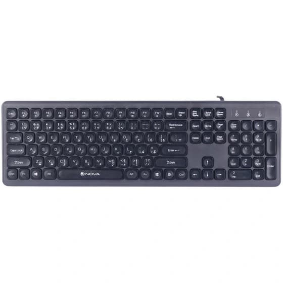 کیبورد نوا مدل NK-101 با سیم مناسب اداری / خانگی