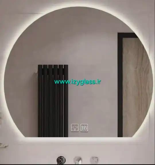آینه گرد دستشویی A122 — تصویر ۲