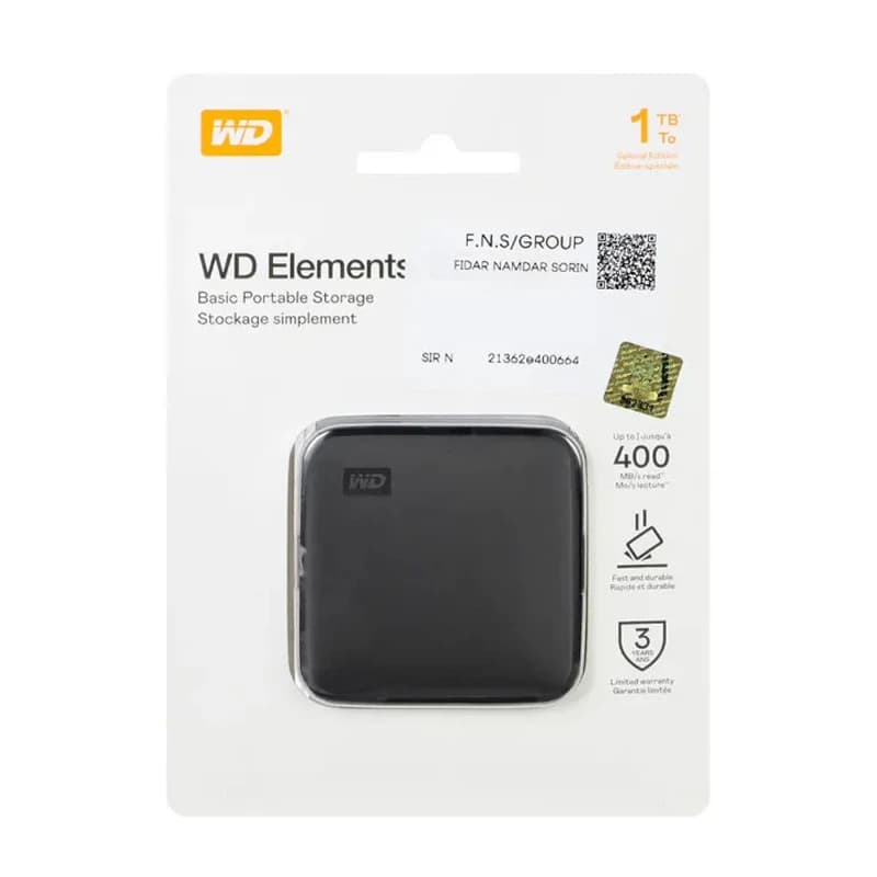 حافظه اکسترنال SSD وسترن دیجیتال Western Digital Elements SE 1TB — تصویر ۳