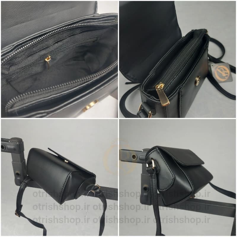 کیف دوشی مینی چرمی نورا (جمع‌وجور، چرم صنعتی مرغوب، بند قابل تنظیم) — تصویر ۳