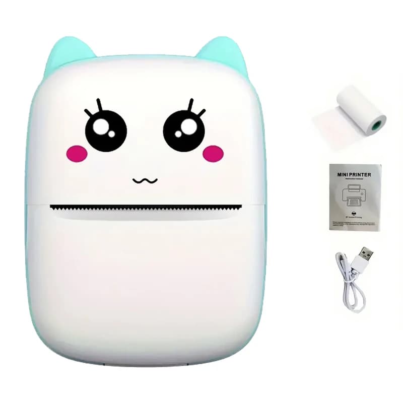 پرینتر حرارتی مدل MINI Printer pink — تصویر ۴