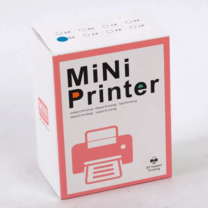 پرینتر حرارتی مدل MINI Printer pink — تصویر ۵