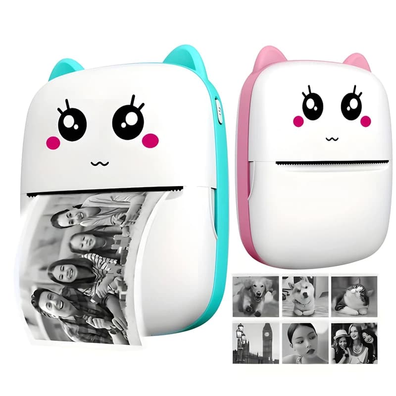 پرینتر حرارتی مدل MINI Printer pink — تصویر ۲