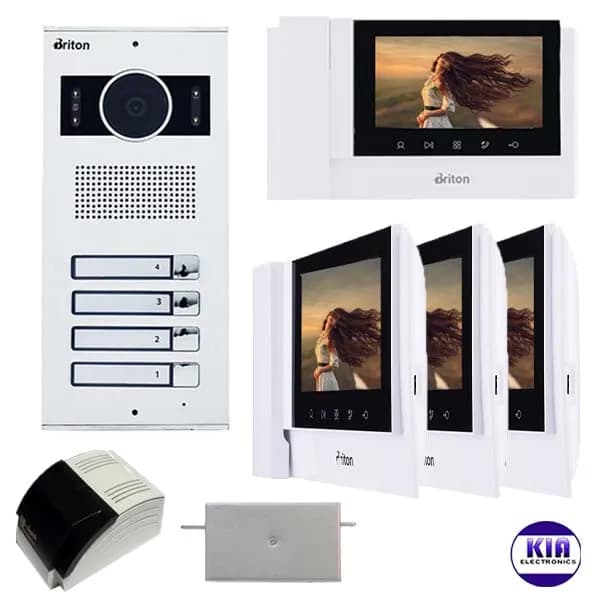 پکیج آیفون تصویری برایتون چهار طبقه مدل 7030 — تصویر ۲
