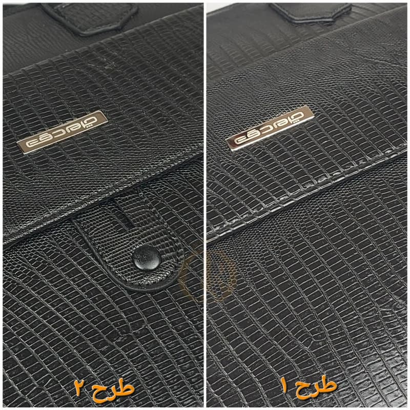 کیف فولدر اداری برند دقت (چرم صنعتی نرم، دارای بند بلند و کوتاه، بسیار جادار) — تصویر ۳