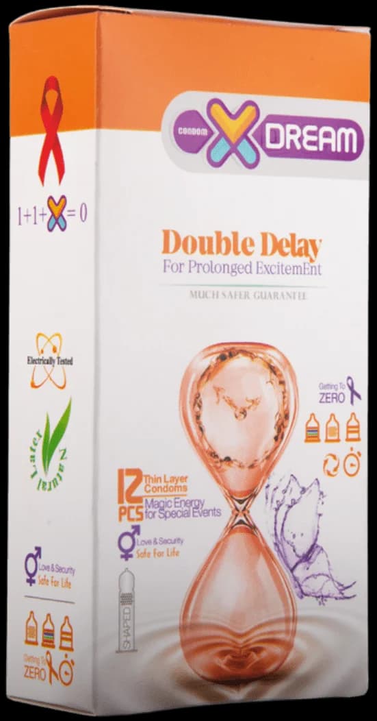کاندوم ایکس دریم با دوبرابر تاخیر مضاعف Double Delay بسته 12 عددی — تصویر ۲
