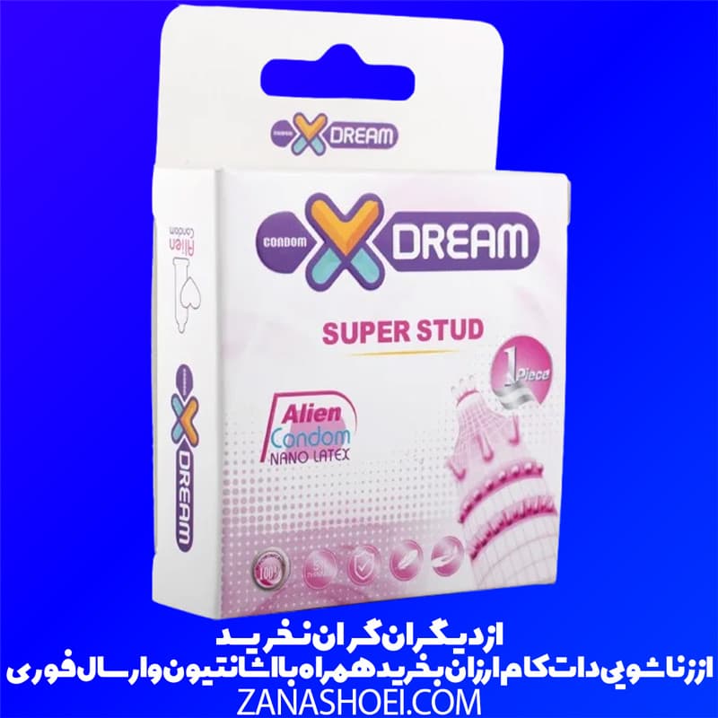 کاندوم فضایی دکمه دار خاردار SUPER STUD ایکس دریم
