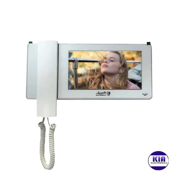 پکیج آیفون تصویری الکتروپیک دو طبقه 996 سفید با پنل کارتی — تصویر ۳