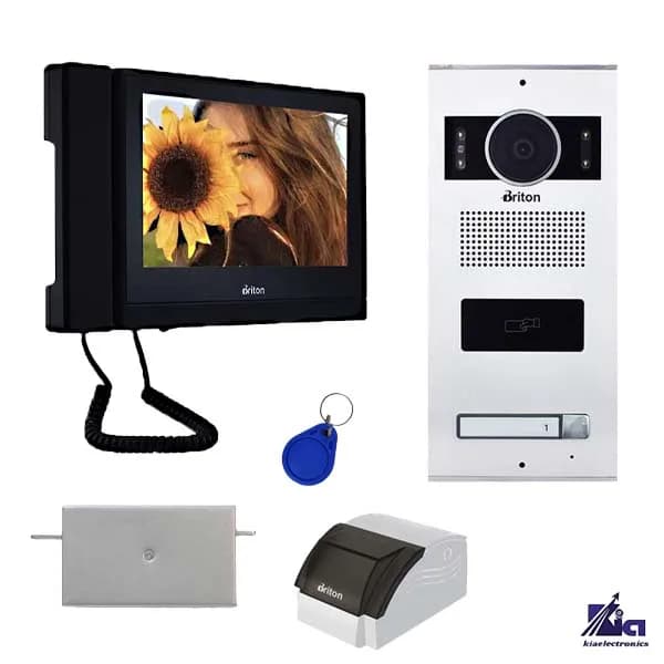پکیج آیفون تصویری یک واحدی برایتون مدل 1045 با پنل کارتی