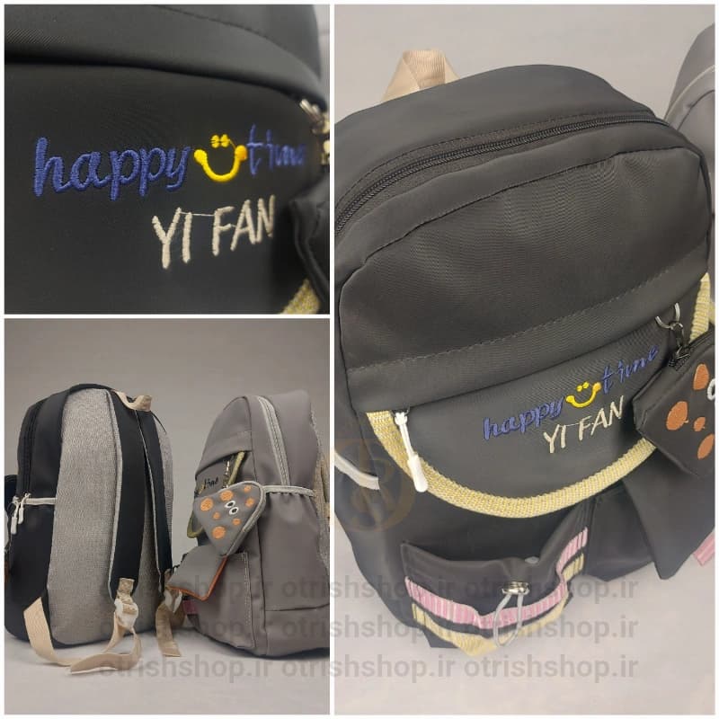 کوله چرمی آویز توت فرنگی (جنس چرم صنعتی نانسی، ضد آب، دارای کیف هندزفری) — تصویر ۳