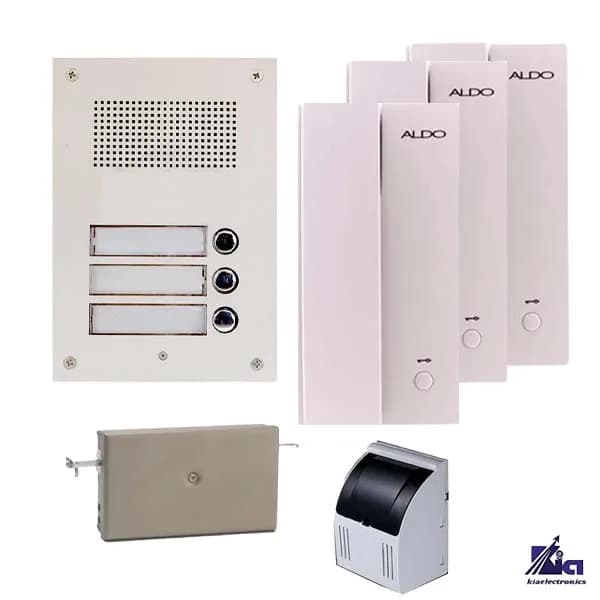 پکیج آیفون صوتی 3 واحدی آلدو مدل AL-2S — تصویر ۲
