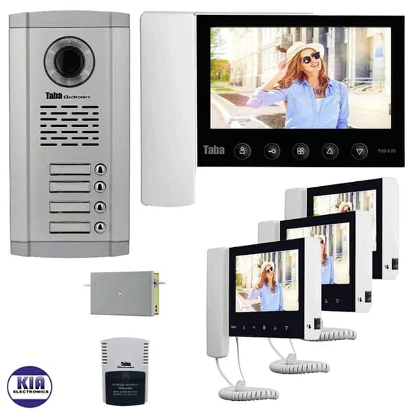 پکیج آیفون تصویری چهار واحدی تابا مدل 5.70 — تصویر ۲
