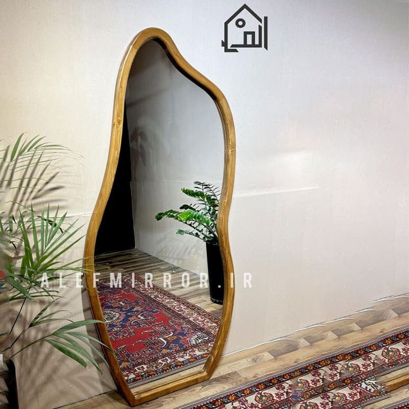 آینه مدل رز چوب روس