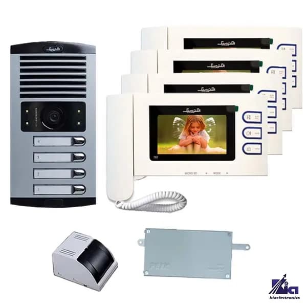 پکیج آیفون تصویری 4 واحدی الکتروپیک مدل 797 اکونومی — تصویر ۲