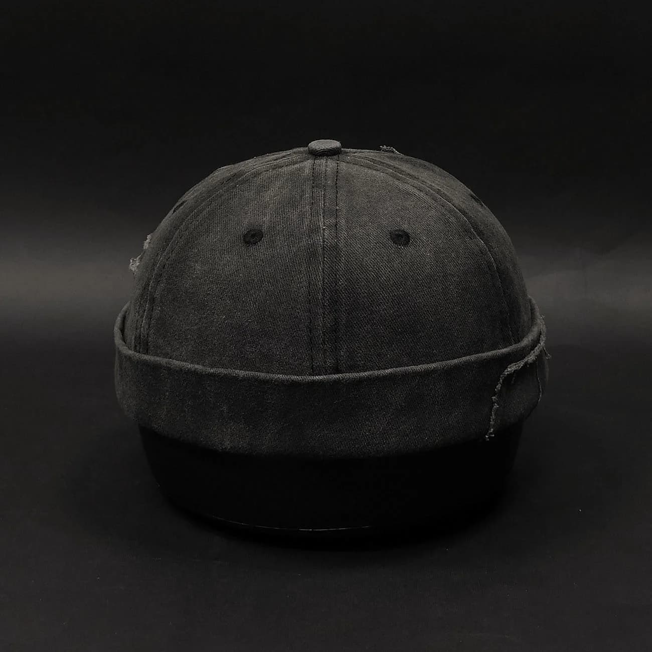 کلاه لئونی کتان سنگ‌شور Docker Cap تکه‌دوزی شده | کلاه ملوانی با استایل وینتیج و استریت‌ویر — تصویر ۷
