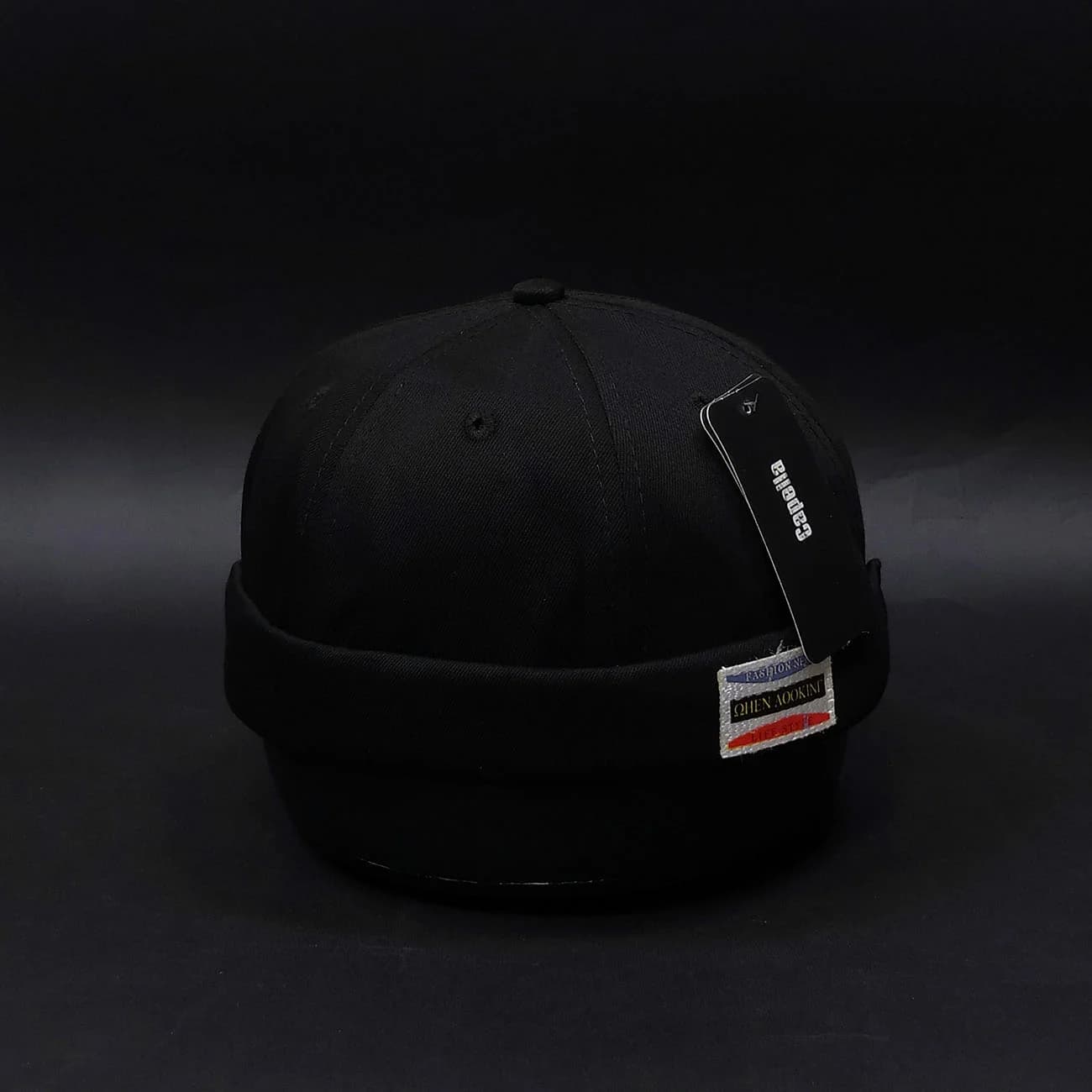 کلاه لئونی کتان Docker Cap با پچ تایپوگرافی | کلاه ملوانی استریت‌استایل با طراحی مینیمال — تصویر ۳