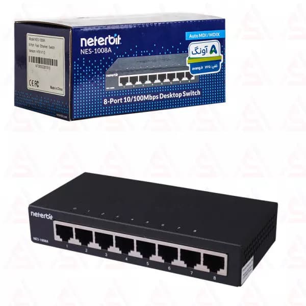 سوئیچ 8 پورتی نتربیت مدل NES-1008A — تصویر ۴