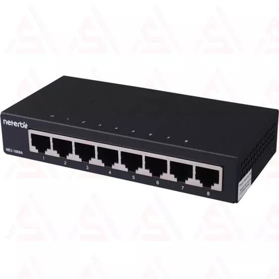 سوئیچ 8 پورتی نتربیت مدل NES-1008A — تصویر ۹