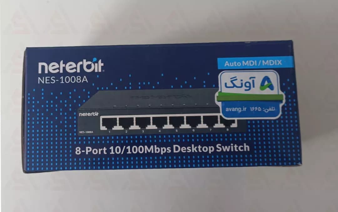 سوئیچ 8 پورتی نتربیت مدل NES-1008A — تصویر ۸