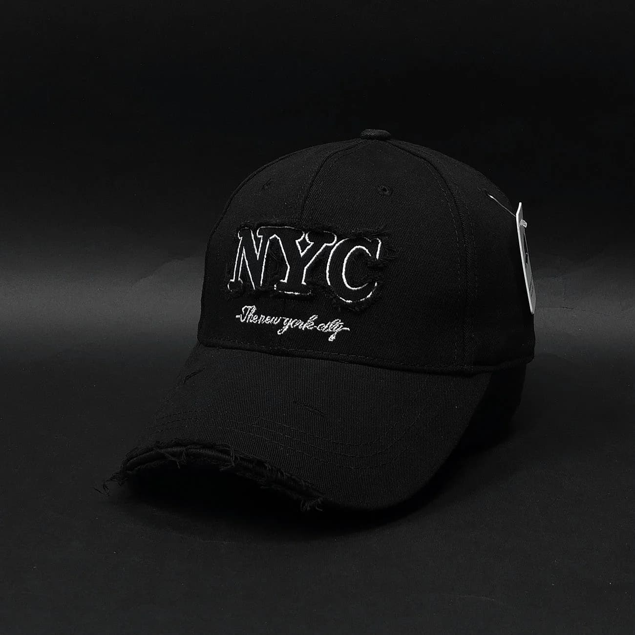 کلاه بیسبالی کتان NYC زاپدار نقاب بلند | کپ شهری نیویورکی با استایل خیابانی مدرن — تصویر ۳