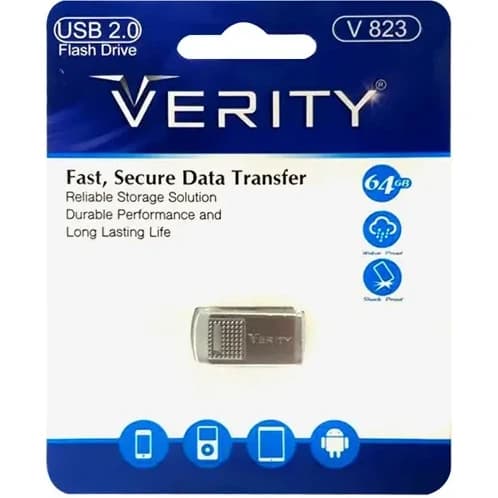 فلش مموری وریتی V 823 USB 2 ظرفیت 64 گیگابایت — تصویر ۳