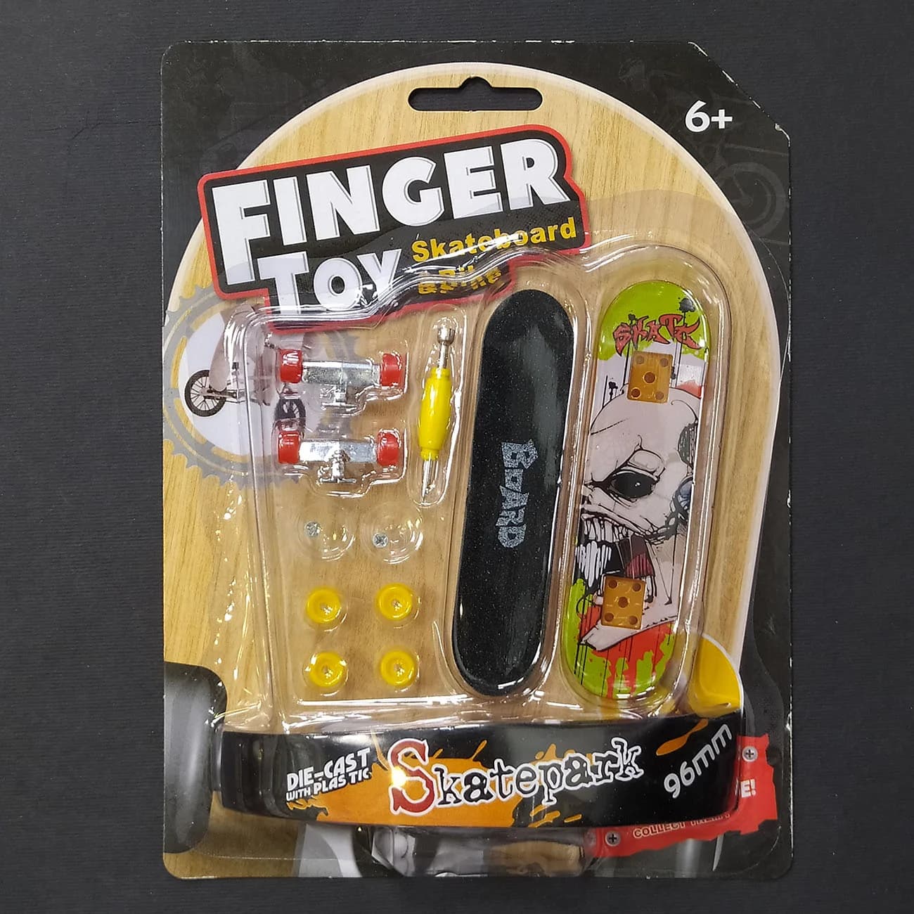 فینگربرد اسکیت برد دستی حرفه‌ای Pro Fingerboard | فینگر اسکیت کامل همراه گریپ، چرخ یدک و ابزار تنظیم — تصویر ۸
