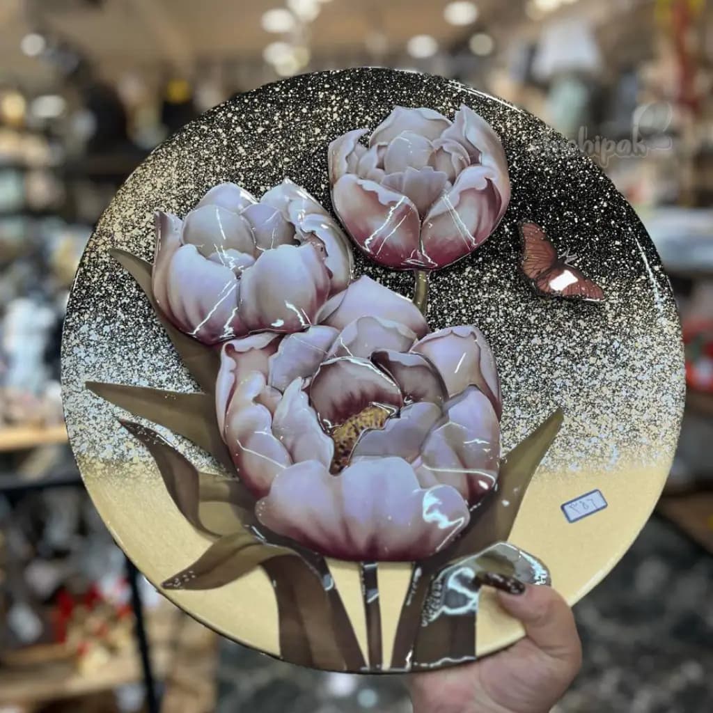 تابلو کد356 گل پروانه مشکی-تات — تصویر ۲