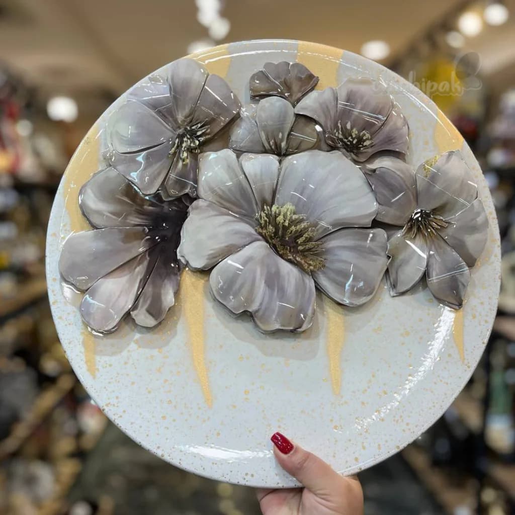 تابلو کد308 گل درشت سفید-تات — تصویر ۲