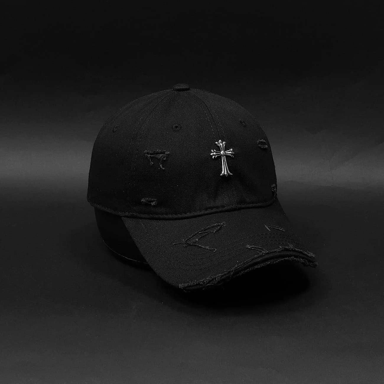 کلاه بیسبالی کتان زاپ‌دار Chrome Hearts | لوگوی فلزی جداشونده، استایل خاص با طراحی ترند — تصویر ۳