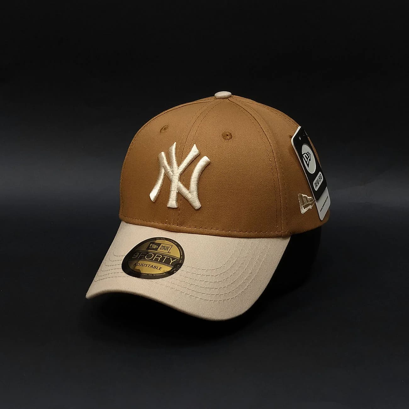 کلاه بیسبالی کتان NY برند NEWERA | کلاه نیویورک اسپرت با گلدوزی برجسته — تصویر ۵