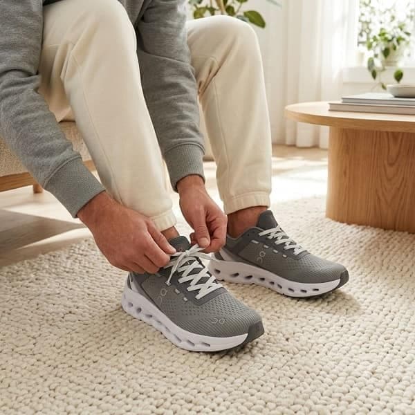 کتونی مردانه آن رانینگ (On Running) رنگ طوسی — تصویر ۷