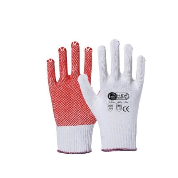 دستکش بافتنی خالدار نیوسیف (NEWSAFE Knitted Dot Gloves)