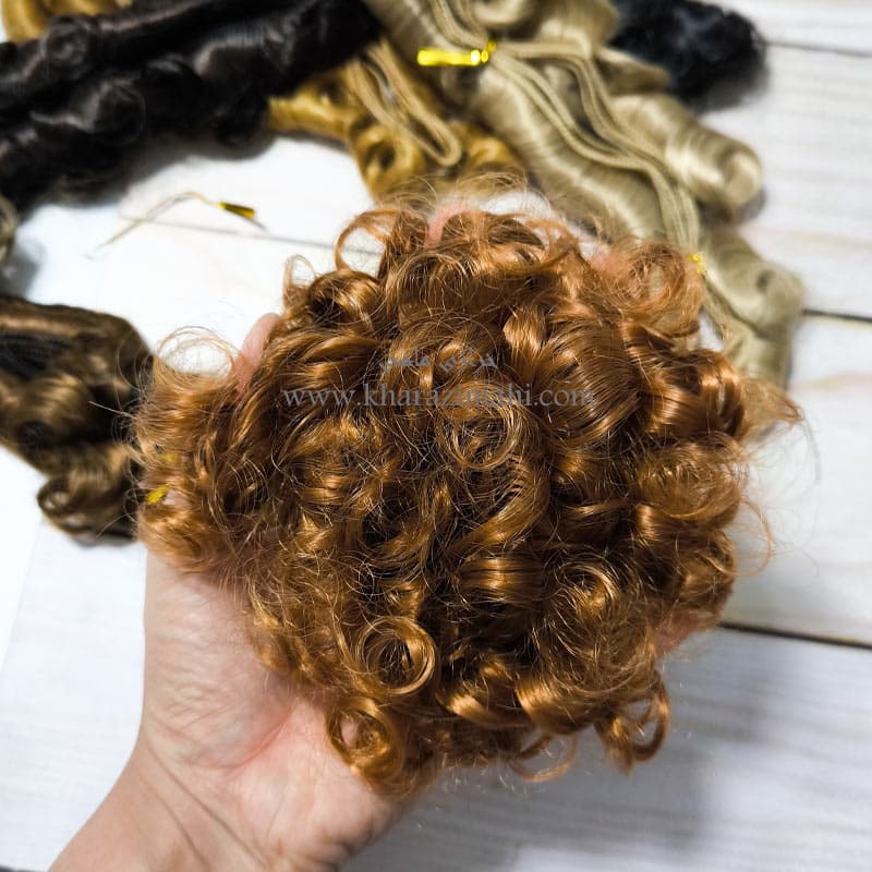 موی عروسک فر تلفنی سه سانت وارداتی پر حجم Elizabeth — تصویر ۲