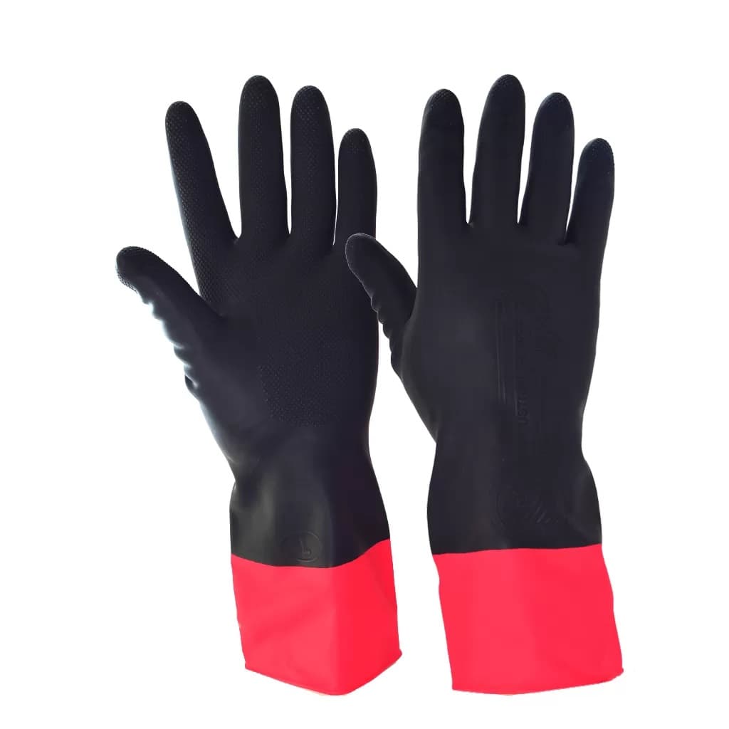 دستکش لاستیکی مخصوص سیمانکاری و بنایی ضد آب برند تکنسین technician-waterproof-concrete-gloves