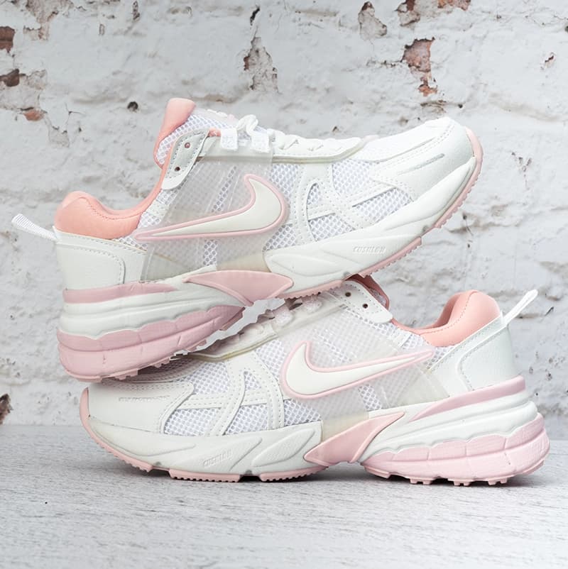 نایک وی تو کی V2K سفید صورتی (Nike V2K White Pink) کد 2350 — تصویر ۴