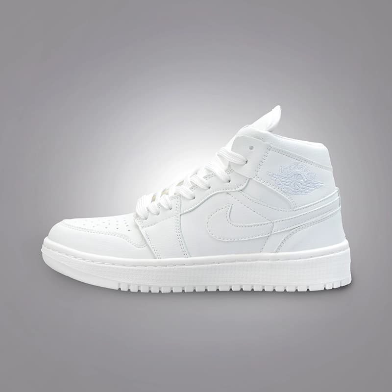 نایک ایر جردن وان ساقدار سفید زنانه (Nike Air Jordan 1 White) کد 2341 — تصویر ۲