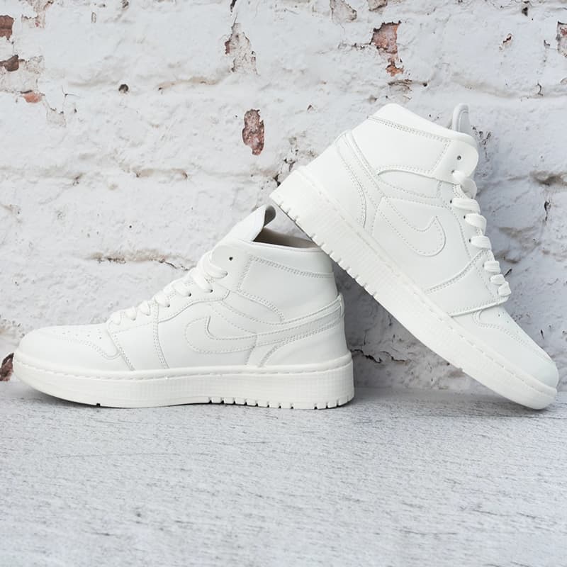 نایک ایر جردن وان ساقدار سفید زنانه (Nike Air Jordan 1 White) کد 2341 — تصویر ۸
