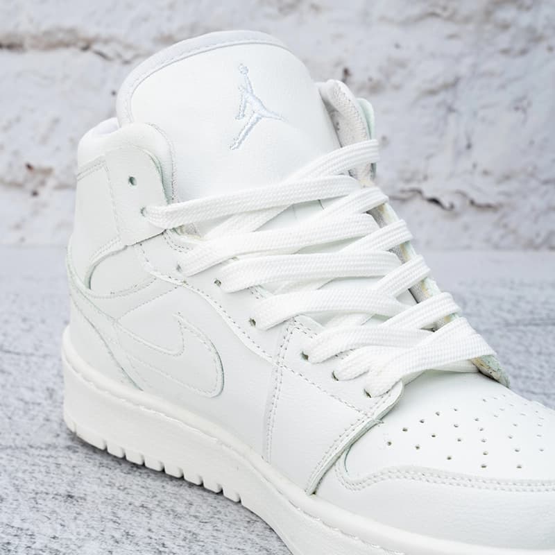 نایک ایر جردن وان ساقدار سفید زنانه (Nike Air Jordan 1 White) کد 2341 — تصویر ۷
