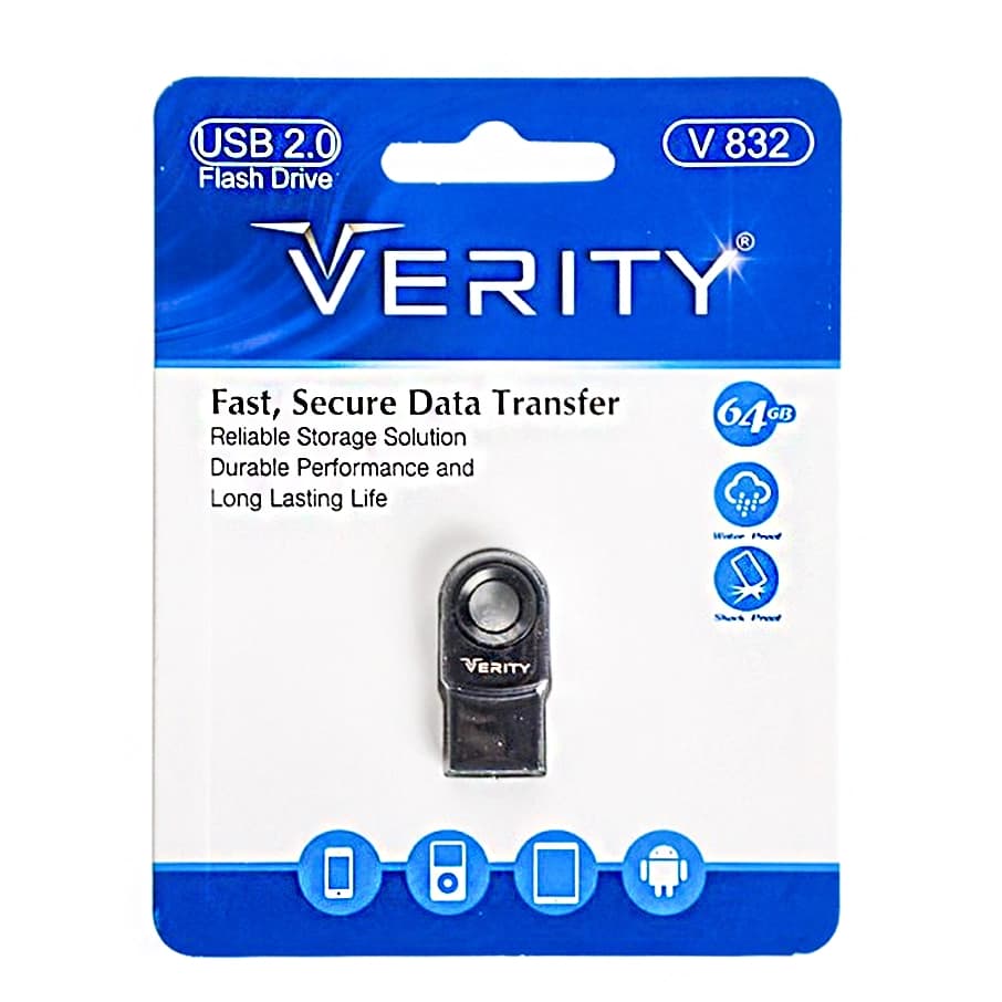 فلش مموری وریتی مدل V832 ظرفیت 64 گیگابایت USB2.0 — تصویر ۲