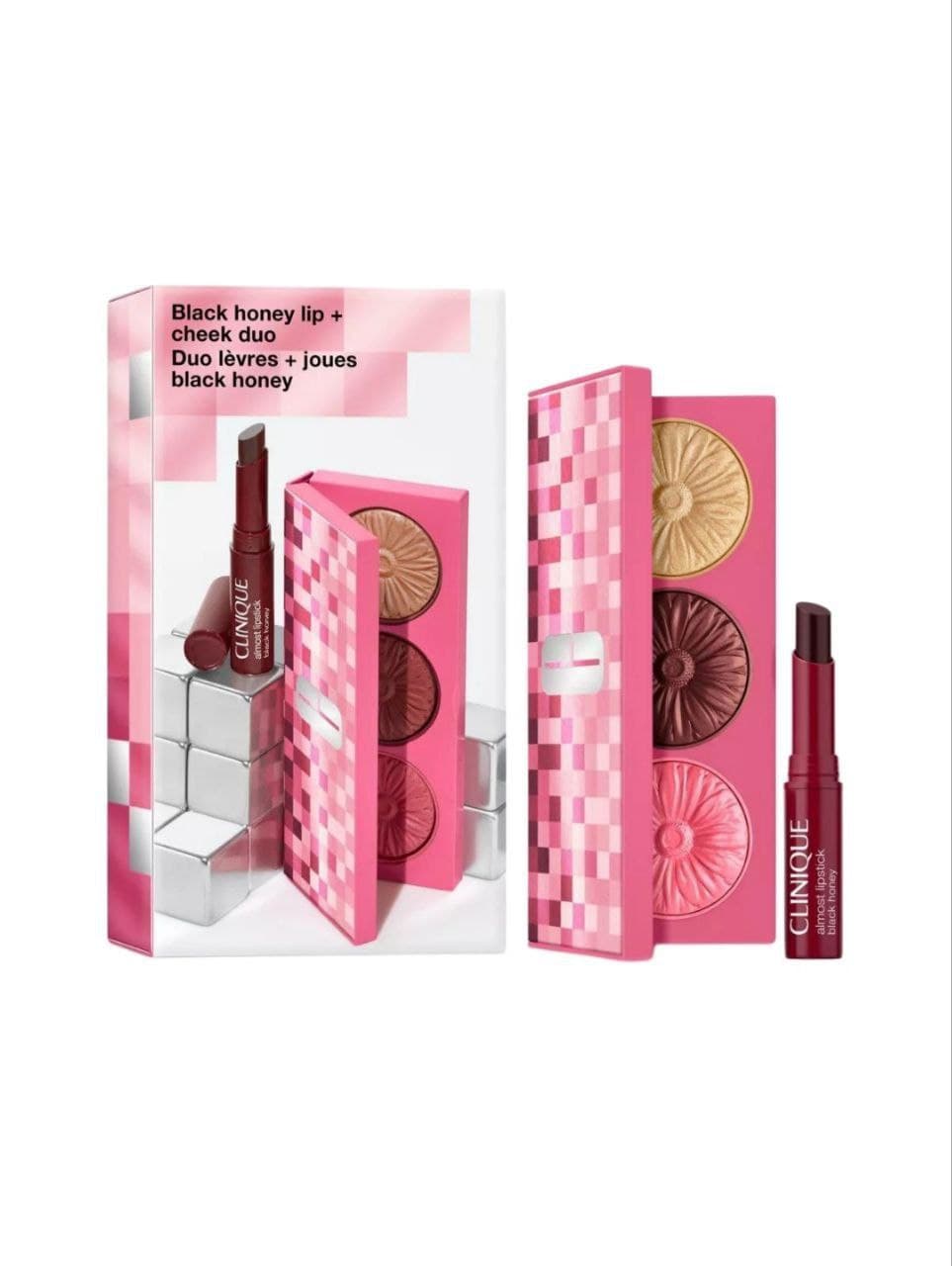 پالت صورت و رژلب بلک هانی کلینیک Clinique Black Honey Lip + Cheek Pop Palette Set
