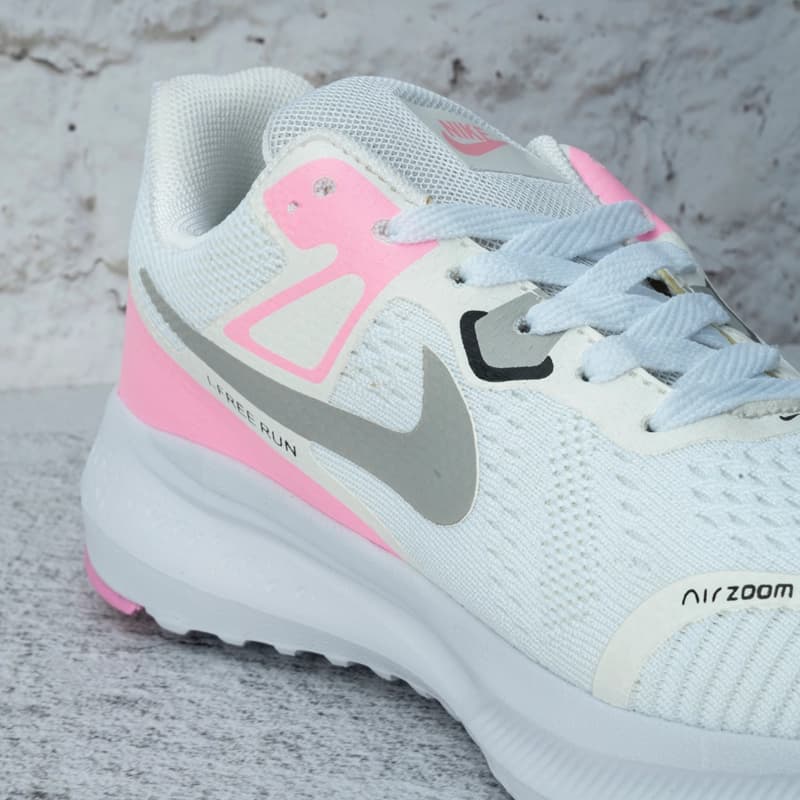 نایک ایر زوم سفید صورتی زنانه (Nike Air Zoom) کد 3013 — تصویر ۷