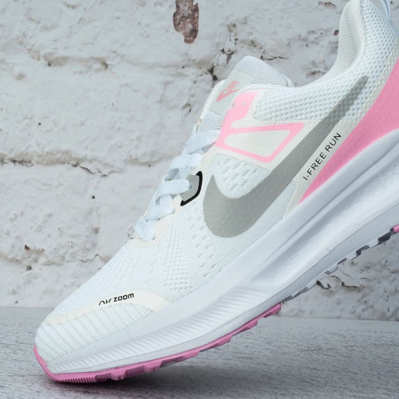 نایک ایر زوم سفید صورتی زنانه (Nike Air Zoom) کد 3013 — تصویر ۵
