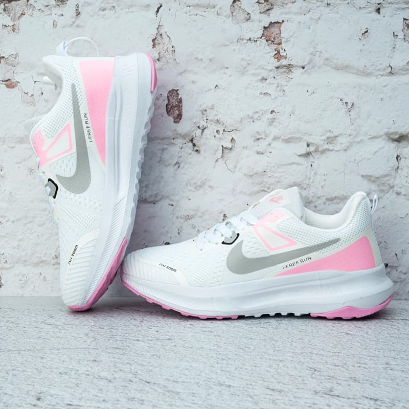 نایک ایر زوم سفید صورتی زنانه (Nike Air Zoom) کد 3013 — تصویر ۴