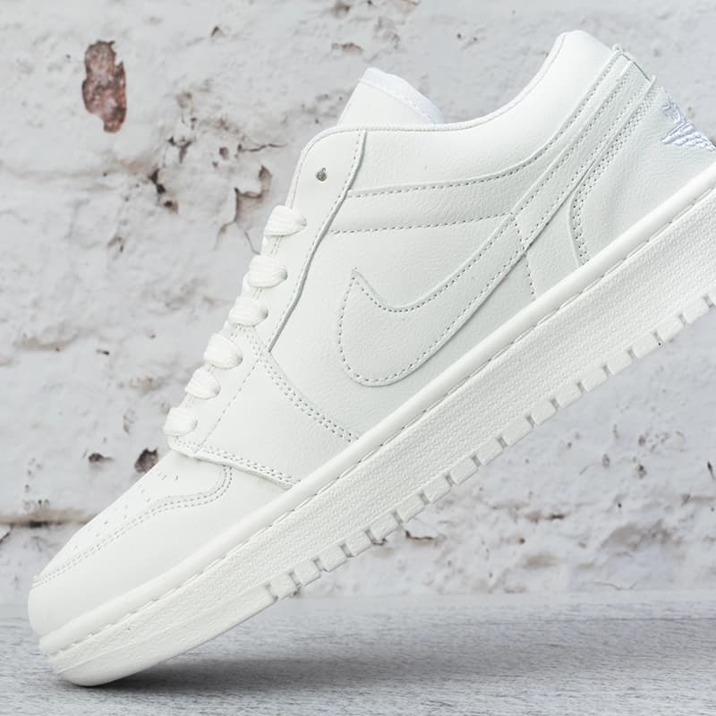 نایک ایر جردن وان سفید زنانه (Nike Air Jordan 1 Low White) کد 2332 — تصویر ۶