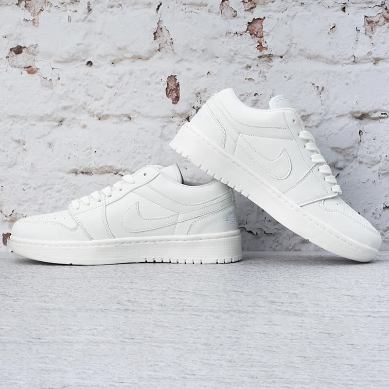 نایک ایر جردن وان سفید زنانه (Nike Air Jordan 1 Low White) کد 2332 — تصویر ۸