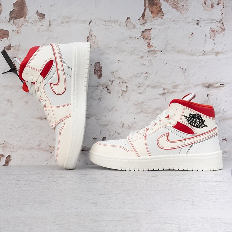 نایک ایر جردن وان ساقدار رد فانتوم زنانه (Nike Air Jordan 1 Red Phantom) کد 2341 — تصویر ۴