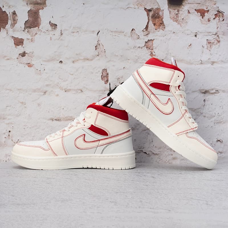 نایک ایر جردن وان ساقدار رد فانتوم زنانه (Nike Air Jordan 1 Red Phantom) کد 2341 — تصویر ۷