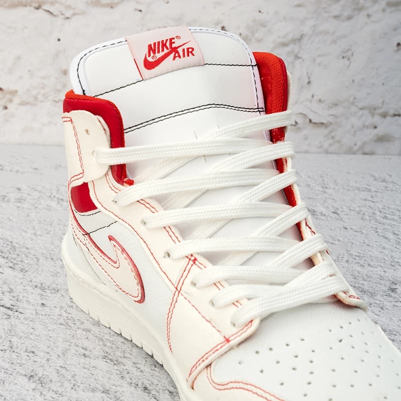 نایک ایر جردن وان ساقدار رد فانتوم زنانه (Nike Air Jordan 1 Red Phantom) کد 2341 — تصویر ۸